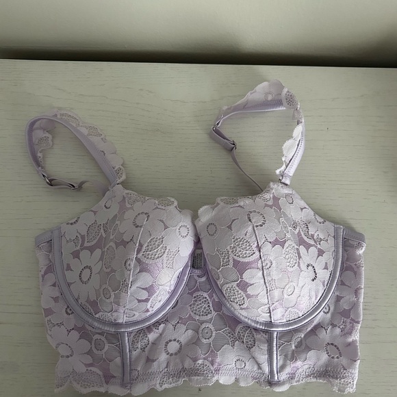 aerie Other - Aerie Soft Lilac Lace Bralette